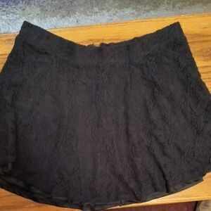 Xhilaration Black Lace Mini Skirt XL